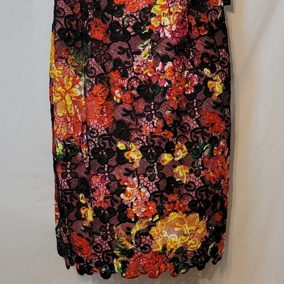 𝅺adrianna Papell lace overlay Sleeveless Dress - Picture 11 of 17